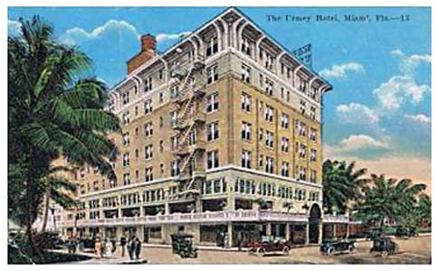 1940s - the Urmey Hotel in downtown Miami