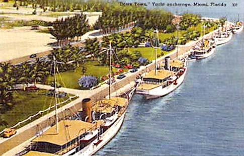 1920s - yachts at the downtown yacht anchorage
