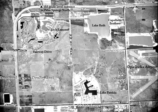 1963 - aerial view of SENGRAs Miami Lakes development in NW Dade County (comments below)