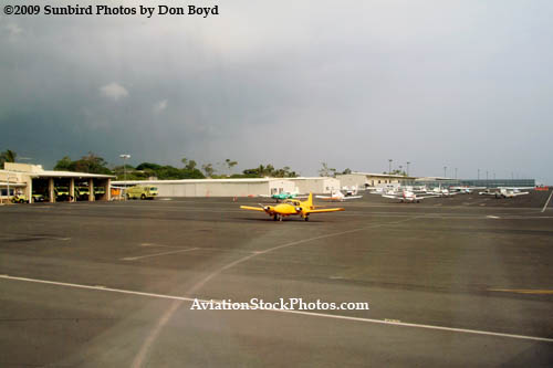 A view of the ramp at Kona International Airport, Hawaii