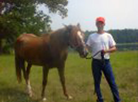 Miami River Rat - Mike Schryer with his horse Lady in 2009