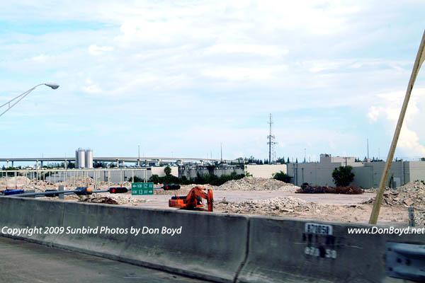 2009 - another landmark in Dade County disappears:  the huge Modernage Furniture Store west of the Golden Glades interchange