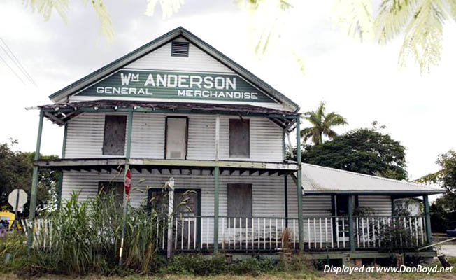 2009 - an old building at Andersons Corner in the Redland