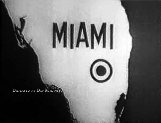 1961 - opening footage from the television show Miami Undercover