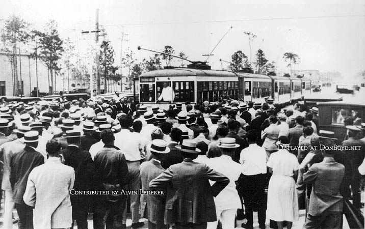 1925 - Coral Gables incorporated as a city with William Jennings Bryan addressing crowd