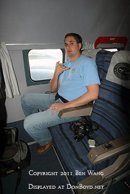 2011 - Marc Hookerman onboard the Historical Flight Foundation's restored Eastern Air Lines DC-7B N836D