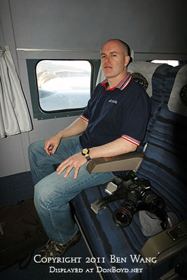2011 - Joe Pries onboard the Historical Flight Foundation's restored Eastern Air Lines DC-7B N836D