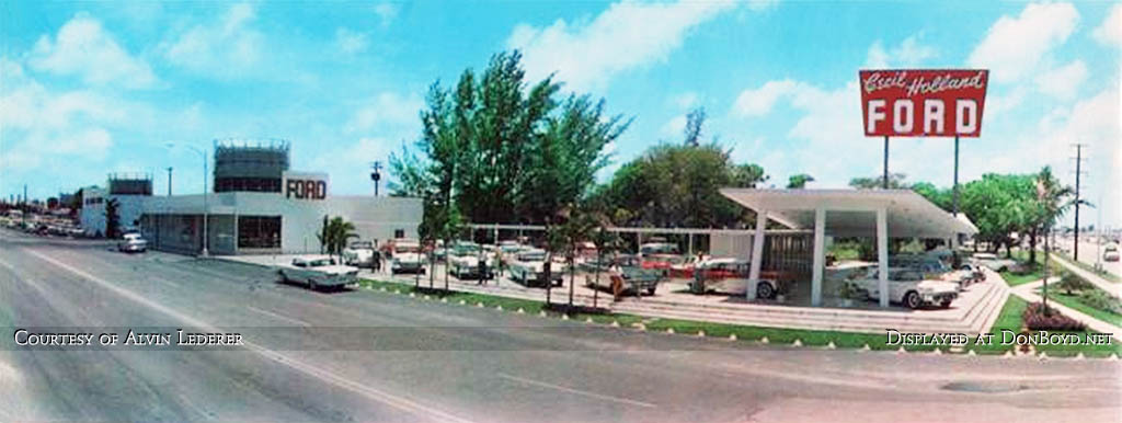 Late 1950s - Cecil Holland Ford at NE 163rd Street and West Dixie Highway, North Miami Beach