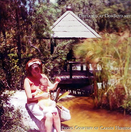 1968 - Carlos Heredia with his mom Inelda Heredia at the old Crandon Park Zoo which many of us loved