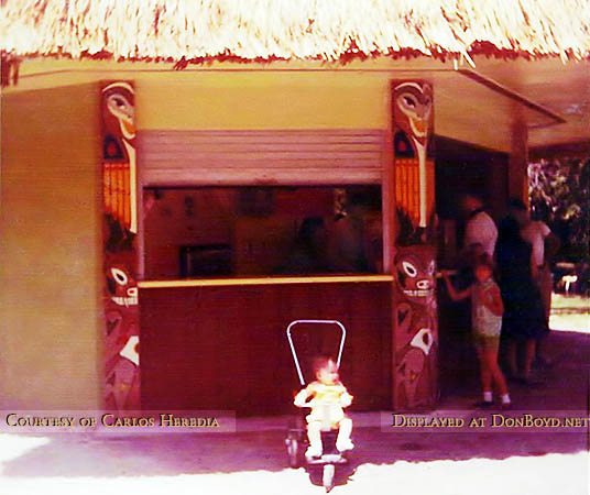 1968 - Carlos Heredia in his stroller parked out a food concession at the Crandon Park Zoo