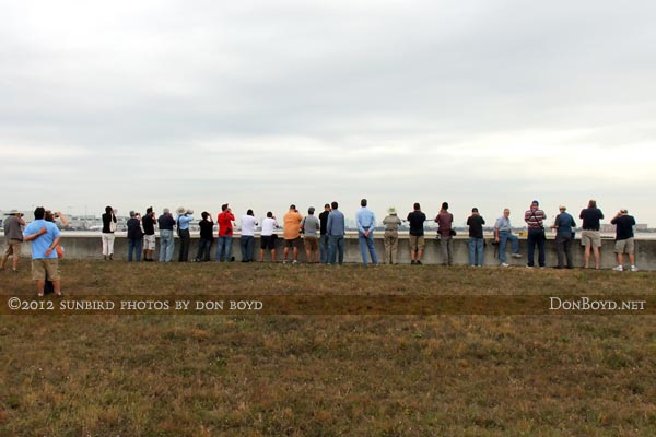 2012 MIA Airfield Tour - waiting for runway 30 landings along the west wall of the midfield tunnel under runway 12/30