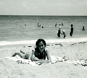 1964 - beach party for the cast of Monkey's Uncle