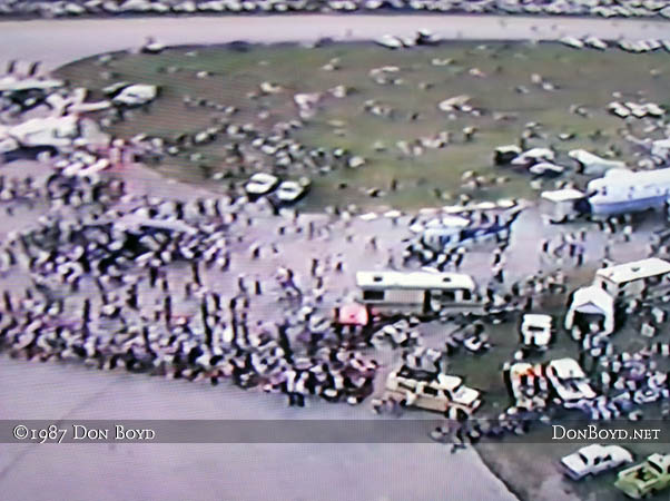 1987- a portion of the crowd at the November Miami Air Show at Opa-locka Airport featuring the Blue Angels