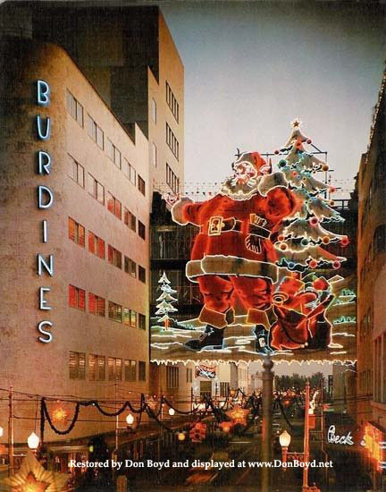 1950s - the Santa display on the Burdines downtown Miami connection