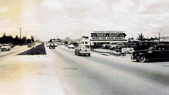 1955 - Park & Shop City on NW 36th Street and 25th Avenue, Miami
