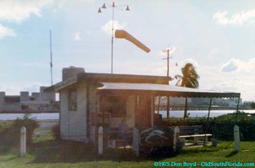 1975 - the Watson Island heliport office and waiting area