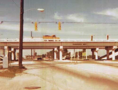 1971 - Looking north on NW 67 Avenue (Ludlam Road) at the Palmetto Expressway