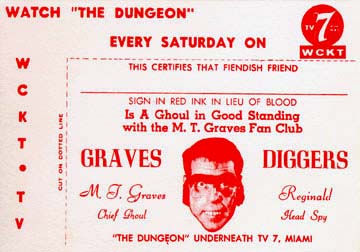 1950s & 60s - Charlie Baxter's The Dungeon and Graves Diggers Club