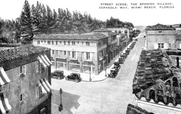 1920 - Spanish Village on Espanola Way, Miami Beach, Florida