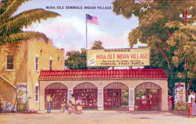 1950s - the Musa Isle Indian Village on the Miami River and 27th Avenue, Miami