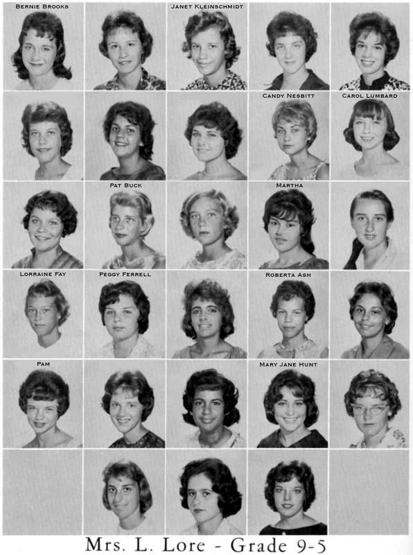 1962 - Grade 9-5 at Palm Springs Junior High School, Hialeah