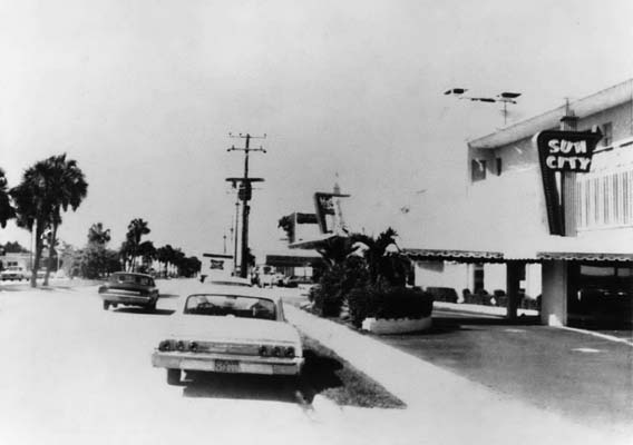 1965 - the Sun City Motel, the Argosy Motel and the Holiday Inn on Sunny Isles