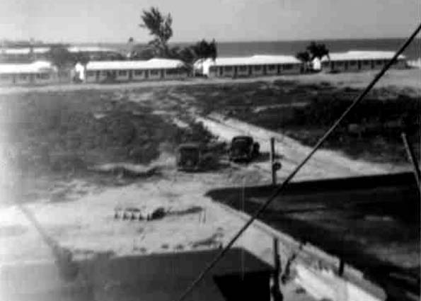 1951 - looking north from the Bluegrass Motel at 18325 Collins Avenue, Sunny Isles