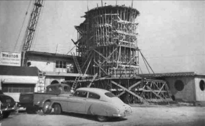 1951 - the Bon Aire Motel under construction at 18145 Collins Avenue, Sunny Isles