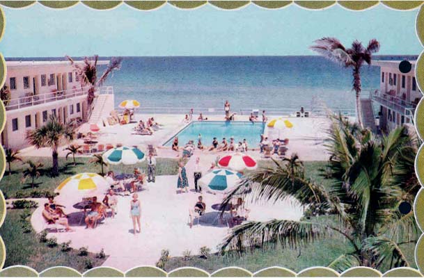 1954 - the Carousel Apartment Motel at 19051 Collins Avenue, Sunny Isles