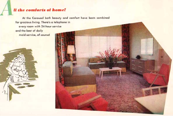 1954 - the Carousel Apartment Motel at 19051 Collins Avenue, Sunny Isles