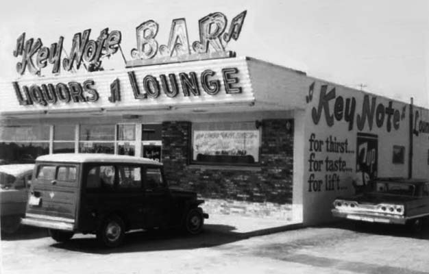 1963 - the Key Note Bar & Lounge at 10917-19 Bird Road, Miami