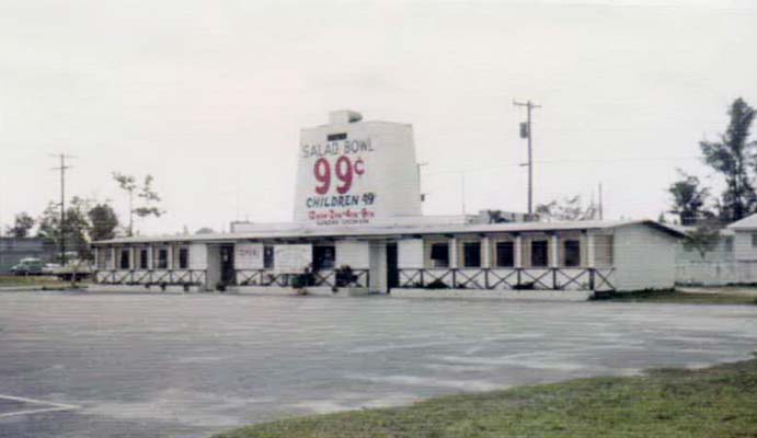 1965 - the Salad Bowl restaurant at 7370 Bird Road, Miami