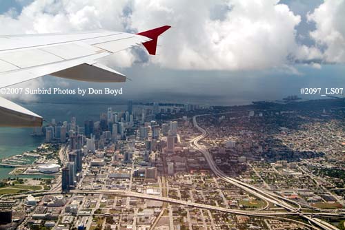2007 - aerial view of downtown Miami