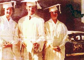 1960 - Mary Perry (Johnson), Joe Perry and Audrey Perry (Lane) at Southwest High School's graduation