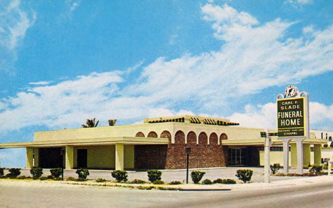 1970s - Carl F. Slade Funeral Home on W. 49th Street at W. 13th Lane (NE corner), Hialeah