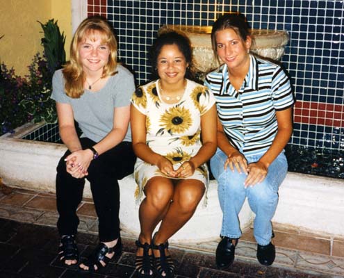 1997 - Karen, Gillian Justice and Nancy Rodriguez - Karens FSU buddies