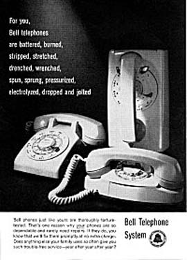 Rotary dial residential telephones