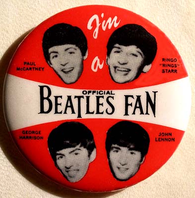 Beatles fan button