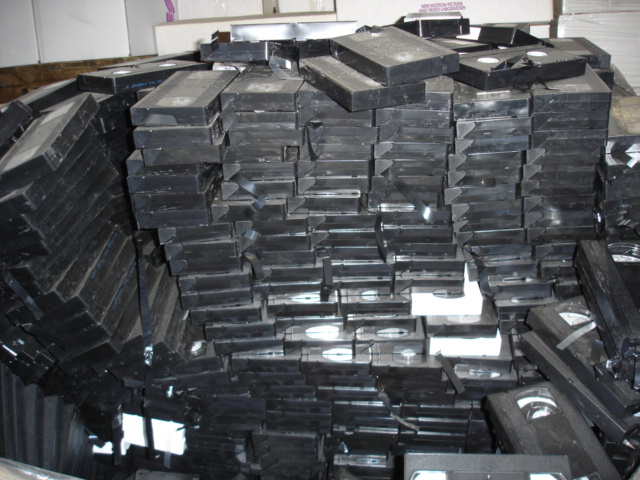 black VHS cassette