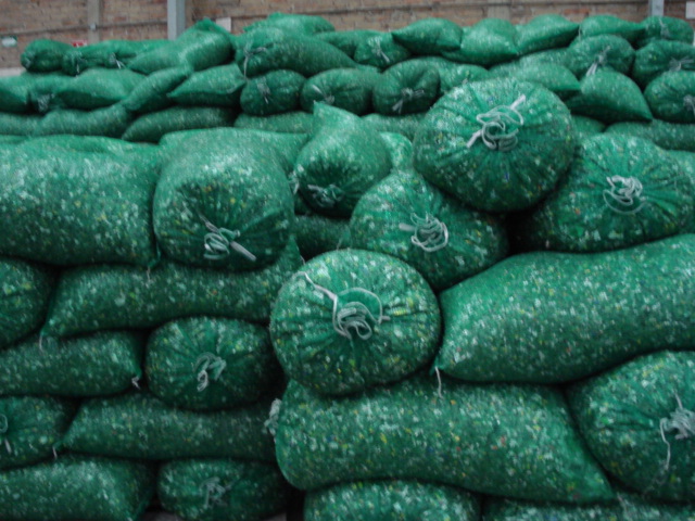 Type 3: Green PET bottle regrind