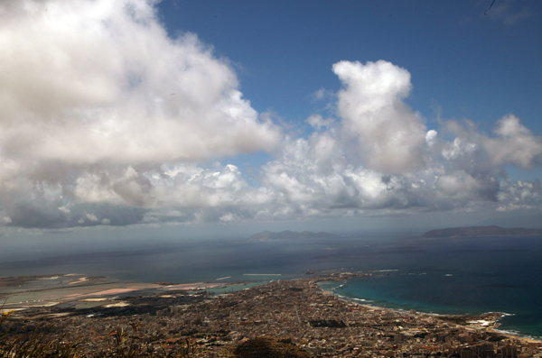 Panorama of Trapani, Sicily, Italy.