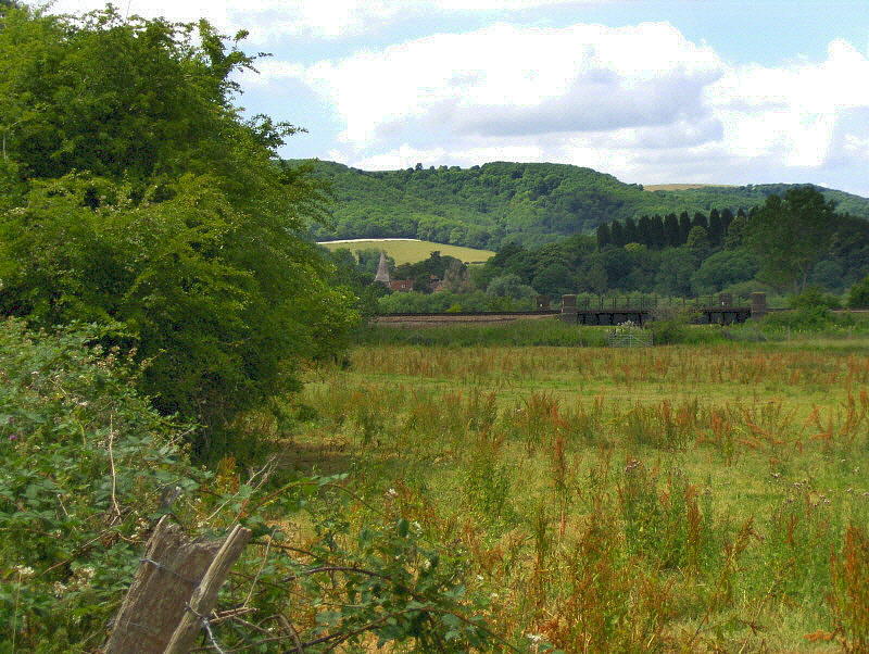 VIEW ACROSS TO BURY VILLAGE