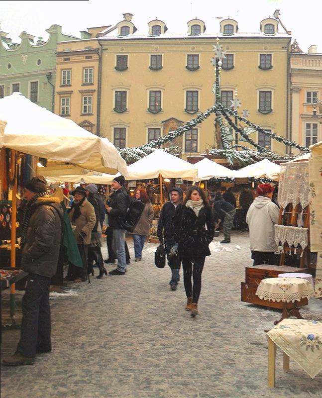 CHRISTMAS MARKET SCENE