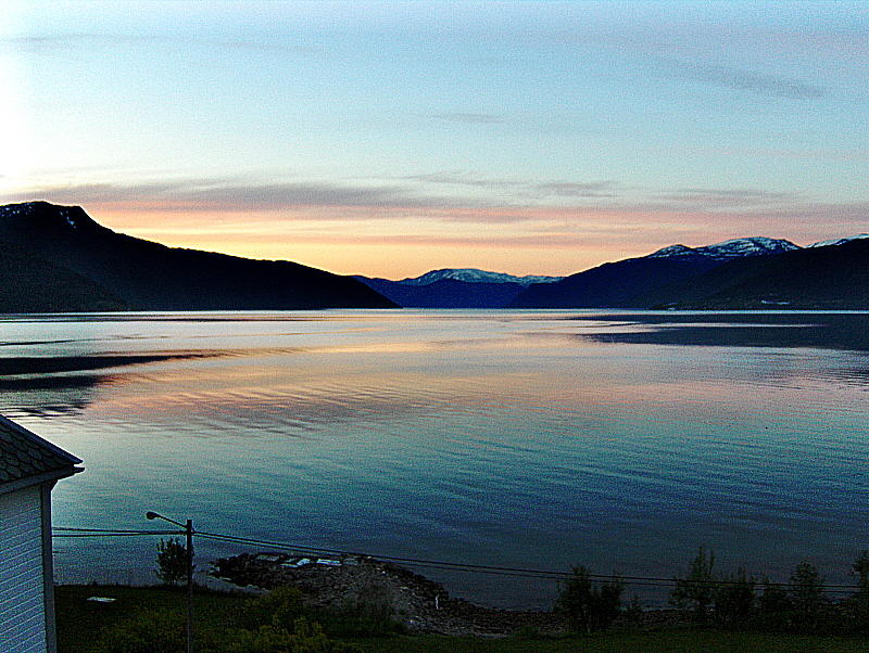 A Midnight fjord   1226