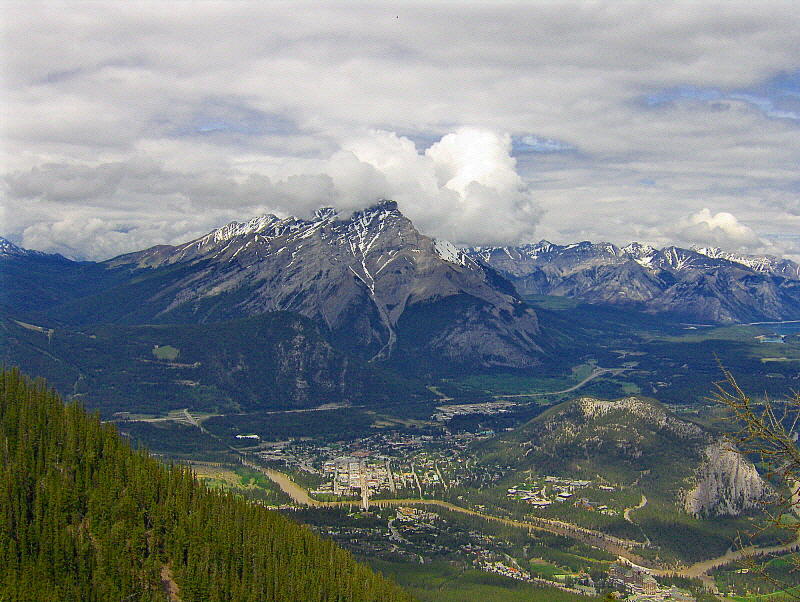 A VIEW FROM SULPHUR  MOUNTAIN  . 1   1229