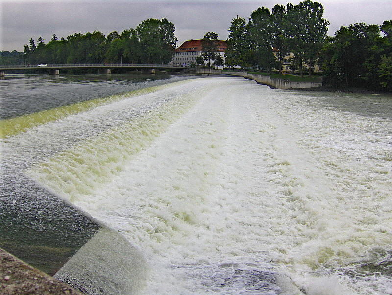 THE WEIR ON THE LECH AT LANDSBERG