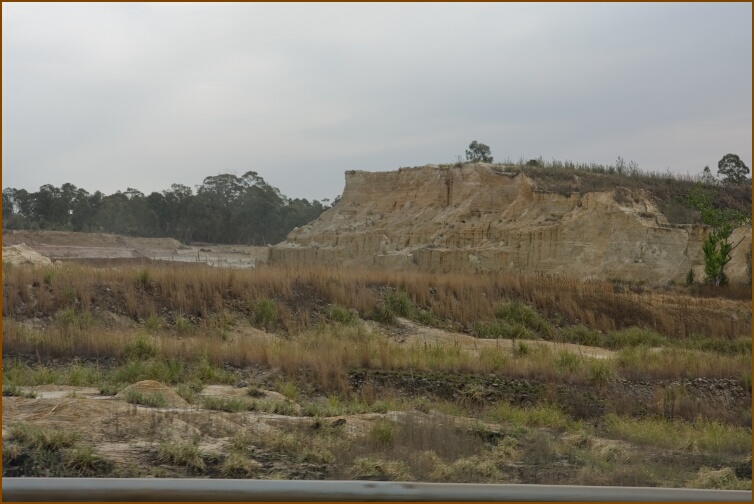 Gold mines next to Soweto.