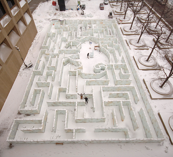 The Worlds Largest Ice Maze