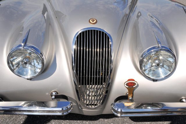 1952 Jaguar XK120 OTS roadster, 2009 AACA Fall Meet Car Corral, Hershey, Pennsylvania