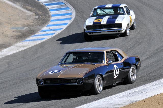 (22nd) No. 67, John Linfesty, Santa Monica, CA, 1968 Camaro, BEHIND No. 13, Christi Edelbrock, 1968 Camaro
